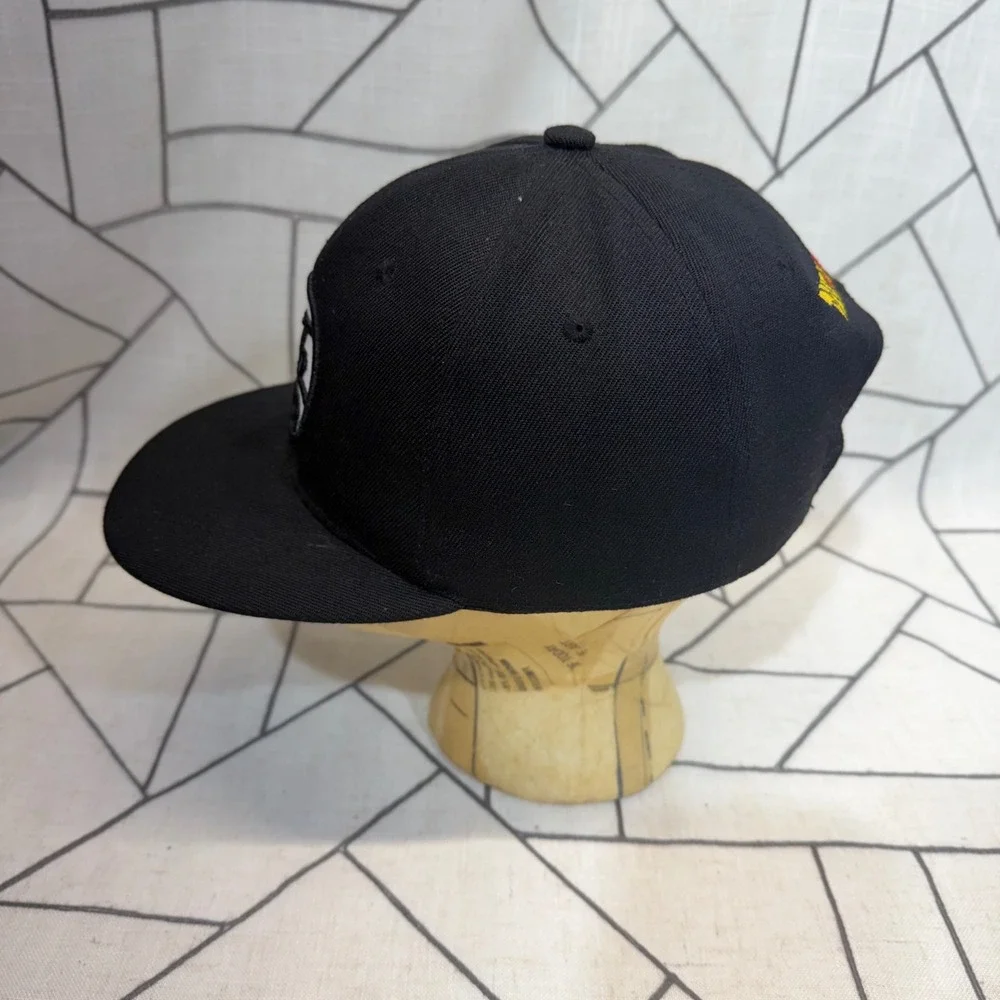 Dragon Ball Z Snapback Hat‎ OS Black Goku Kanji Logo Anime Baseball Cap